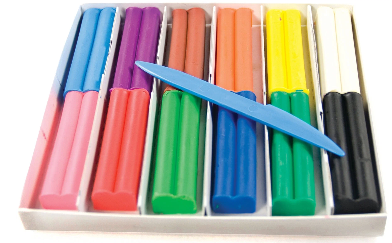 Пластилин восковой Луч 12 цветов вид 1: продажа, цена в Алматы ...