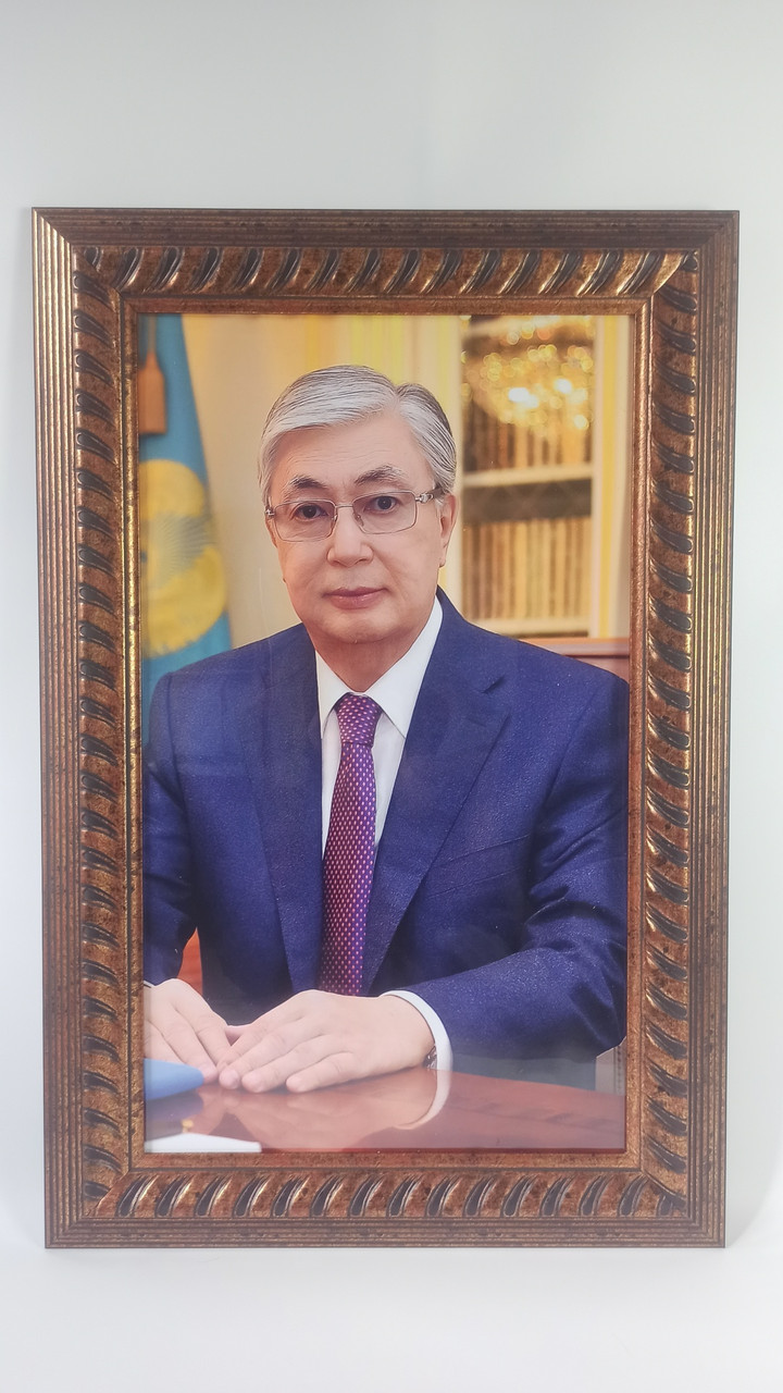 Картина Президент Республики Казахстана Токаев Касым-Жомарт Кемелевич 60x90 см - фото 1 - id-p114912603