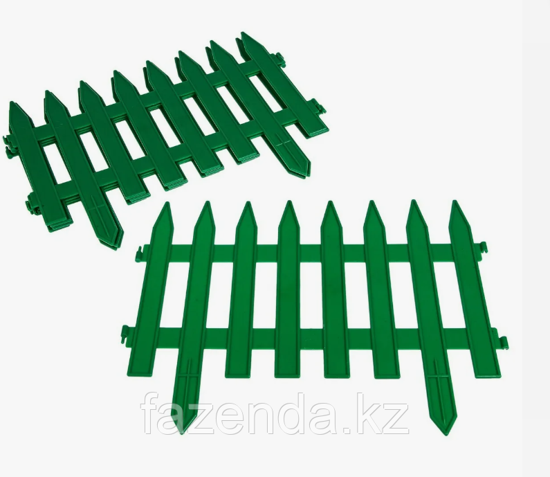 Забор декоративный форма "Классика", 28 х 300см, зеленый - фото 1 - id-p114920804