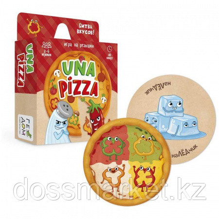 Игра настольная ГЕОДОМ "Una pizza", картонная коробка - фото 1 - id-p114922365