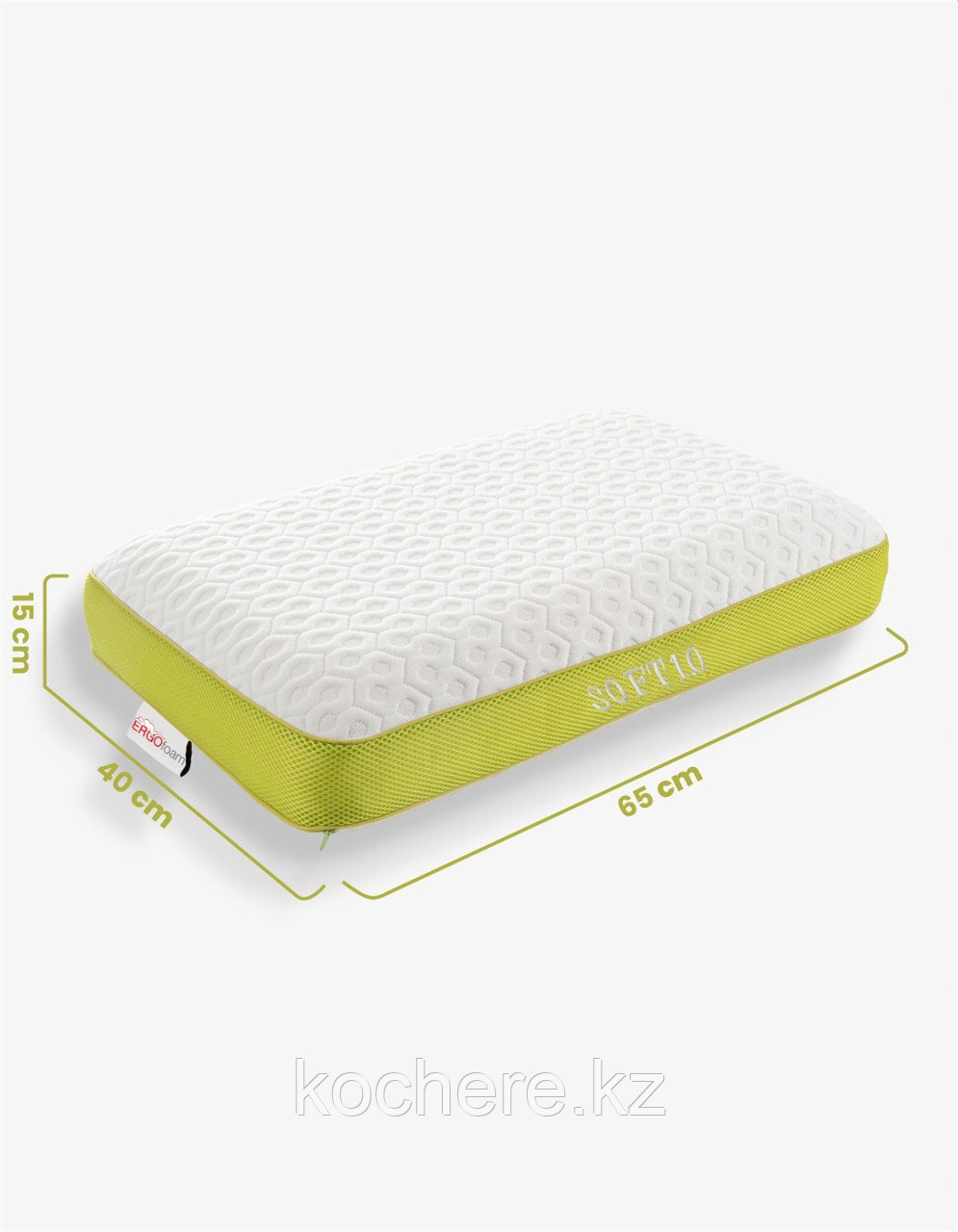 Ergo Foam подушка Galaxy Motion Soft 1.0 Visco 40x65 см, вискоза - фото 3 - id-p114929633