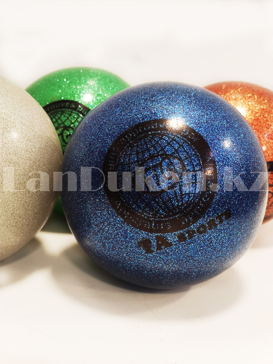 Гимнастический мяч TA sport 20 см блестящий с серый - фото 4 - id-p114929643