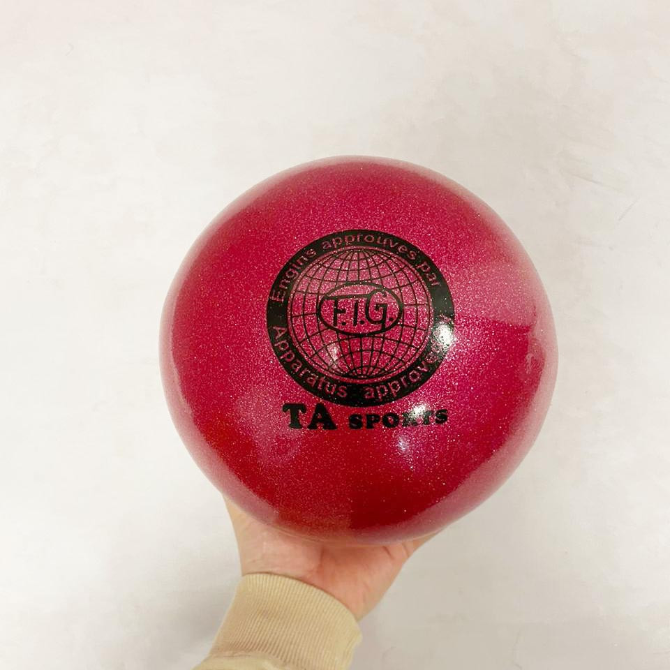 Гимнастический мяч TA sport 20 см блестящий с розовый - фото 5 - id-p114929742