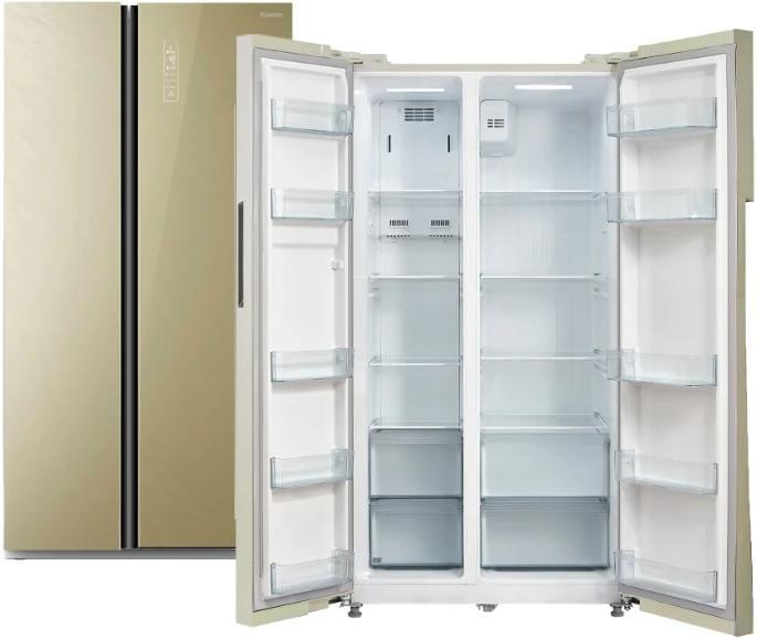 Холодильник Бирюса SBS 587 GG бежевый - фото 1 - id-p114932850