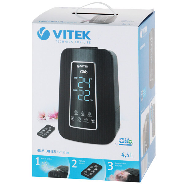 Увлажнитель воздуха Vitek VT-2340 черный - фото 4 - id-p114933043