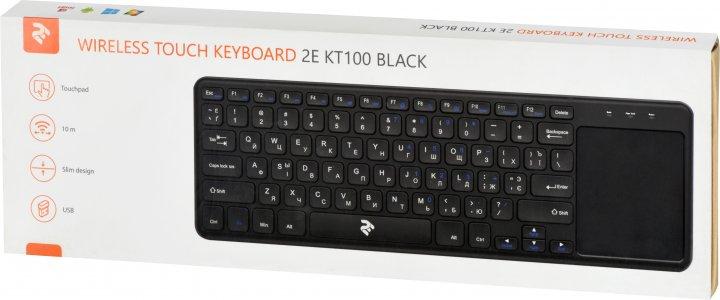 Клавиатура 2E TOUCH KEYBOARD KT100 WL Black - фото 8 - id-p114933327