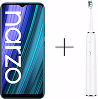 Смартфон Realme Narzo 50A 4/128Gb Oxygen Green + Realme M1 Sonic Toothbrush белая