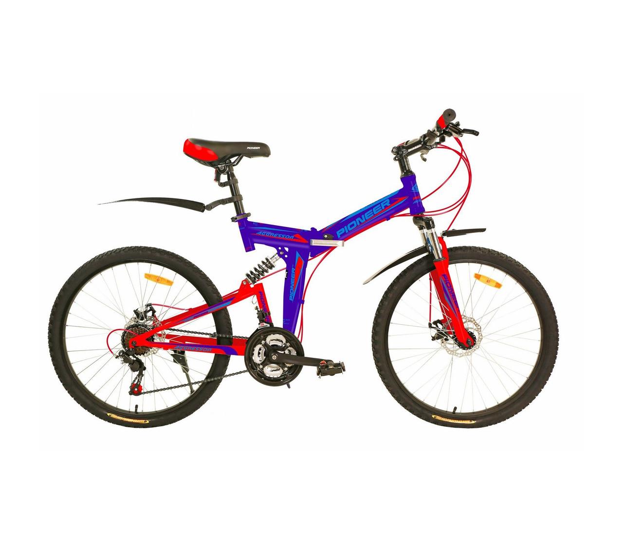 Велосипед Pioneer Aggressor 24/14 darkblue-red-blue - фото 1 - id-p114935274