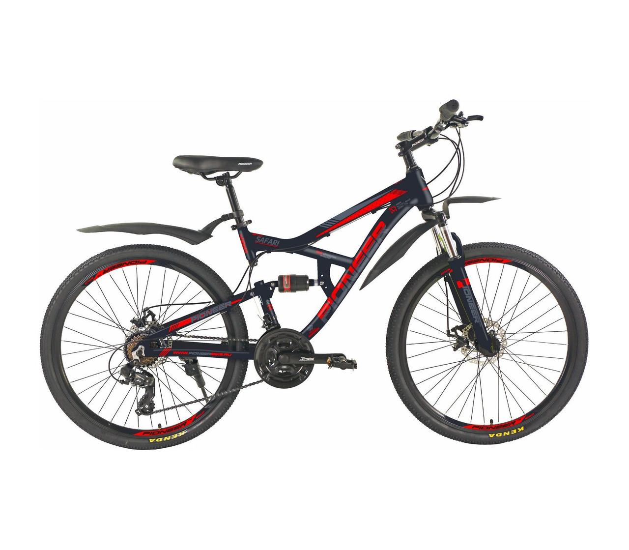 Велосипед Pioneer Safari 26'' AL/19'' black-red-gray - фото 1 - id-p114935283