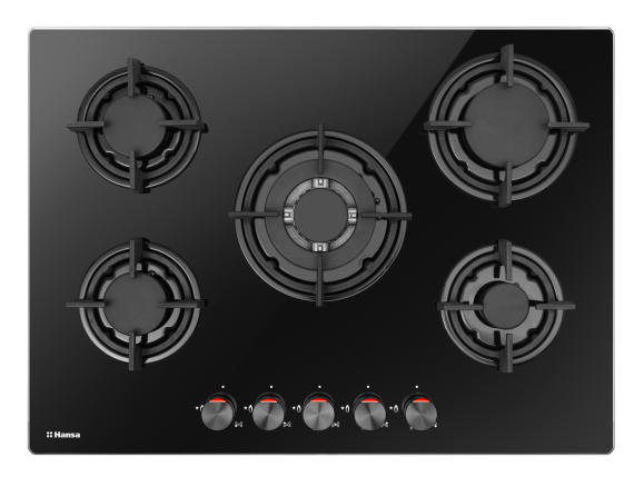 Газовая поверхность HANSA BHKS711350 на 5 конфорок - фото 1 - id-p114934458