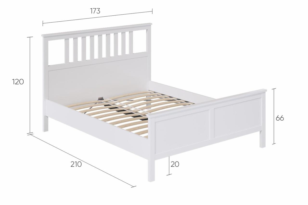 Кровать Эванс белая 160х200 см - фото 9 - id-p114936419