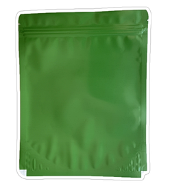 Пакет Дой-Пак 190*100*245 мм, ПП / АЛ / ПЭ (зеленый,матовый), с замком Zip-Lock