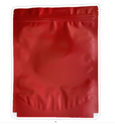 Пакет Дой-Пак 190*100*245 мм, ПП / АЛ / ПЭ (красный,матовый), с замком Zip-Lock - фото 1 - id-p114936760