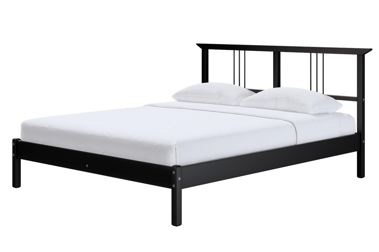 Кровать каркас РИКЕНЕ черный 160х200 Лурой ИКЕА, IKEA