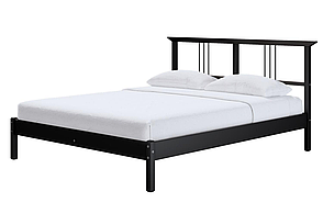 Кровать каркас РИКЕНЕ черный 160х200 Лурой ИКЕА, IKEA, фото 2