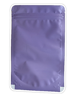 Пакет Дой-Пак 135*80*210 мм, ПП / АЛ / ПЭ (фиолетовый,матовый), с замком Zip-Lock