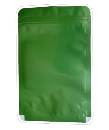 Пакет Дой-Пак 135*80*210 мм, ПП / АЛ / ПЭ (темно-зеленый,матовый), с замком Zip-Lock - фото 1 - id-p114936879