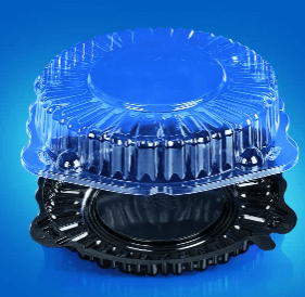 Тортница ПР-Т-55Н, Крышка низкая+Дно, ПЭТ (192шт. в коробке)., фото 1