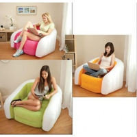 Кресло надувное 97х76х69 см, max 100 кг, Intex 68571, поверхность флок 