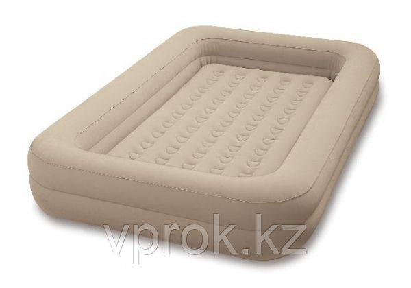 Кровать надувная детская 168х107х25 см, Intex 66810, поверхность флок