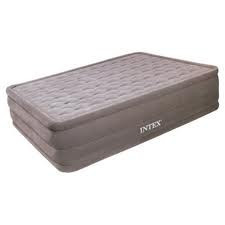 Кровать надувная двуспальная 203х152х51 см, max 273 кг,intex 66962, поверхность флок, встроенный насос