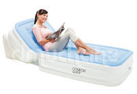 Кровать надувная односпальная с регулируемой спинкой 211х104х81 см, max 227 кг, Bestway 67386, поверхность флок