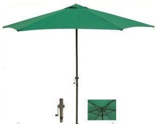 Садовый зонт угловой с лебедкой