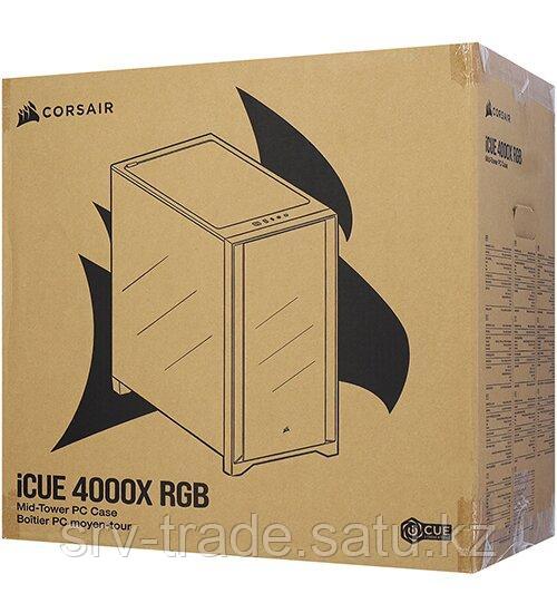 Корпус ATX midi tower Corsair, iCUE 4000X RGB CC-9011204-WW840006626633, (без БП), черныйCase CC-9011204-WW, - фото 2 - id-p114910463