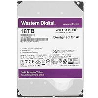 Жесткий диск для видеонаблюдения Western Digital Purple [WD181PURP] [18 ТБ, 3.5", SATA III, 7200 об/мин, 512
