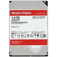 Жесткий диск для NAS систем Western Digital Red PRO WD141KFGX [14 ТБ, 3.5", SATA III, 7200 об/мин, 512 МБ кэш,