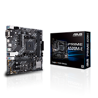 Материнская плата ASUS PRIME A520M-E AMD A520 AM4 2xDDR4 4xSATA3 RAID M.2 D-Sub DVI HDMI mATX