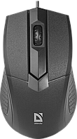 Мышь проводная Defender Classic MB-270 (Черный), USB 2кн, 1кл-кн, коробочка, НОВИНКА!
