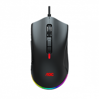 Мышь игровая AOC GM530B 7 кн. 16000 dpi, USB2.0 кабель 1.8 м Черный GM530B