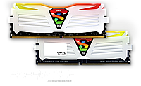 Оперативная память 16GB Kit (2x8GB) GEIL DDR4 3600MHz SUPER LUCE RGB WHITE GLWS416GB3600C18BDC