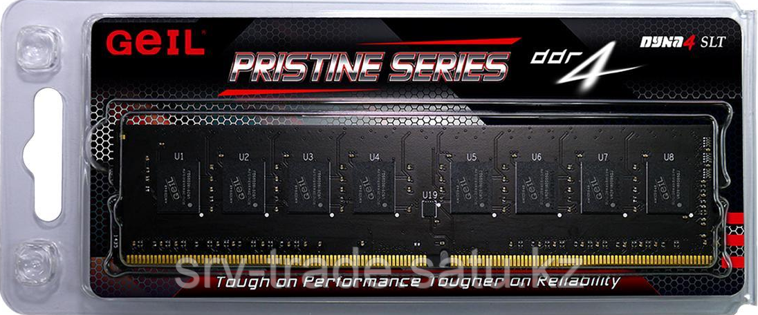 Оперативная память 4GB DDR4 2666Mhz GEIL PC4-21330 PRISTINE SERIES GP44GB2666C19SC - фото 1 - id-p114908307