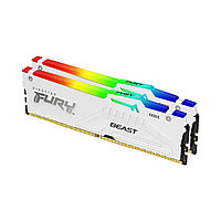 Комплект модулей памяти Kingston FURY Beast White RGB EXPO KF552C36BWEAK2-32 DDR5 32GB (Kit 2x16GB) (DDR5