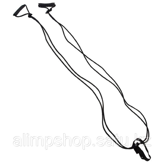 Эспандер ONLYTOP для лыжника, боксёра, двойная резина с жёсткими ручками - фото 3 - id-p115011270