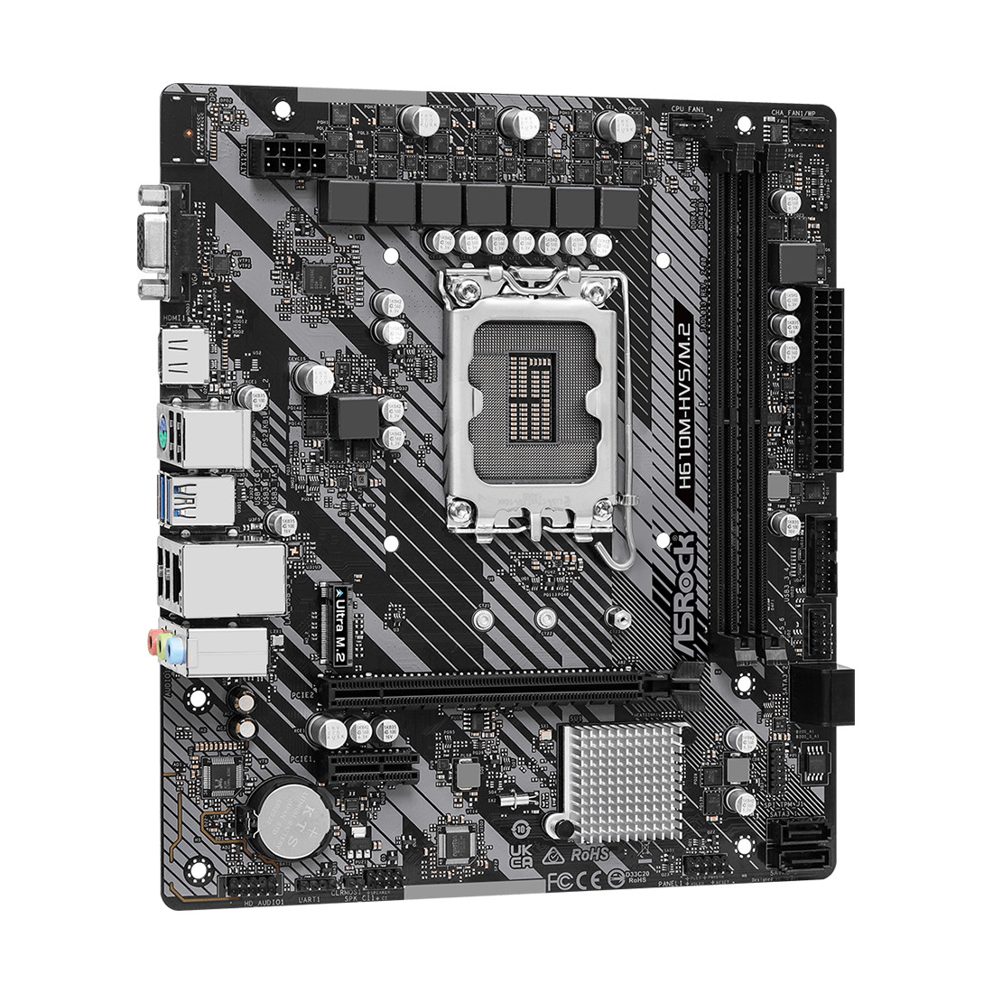 Материнская плата ASRock H610M-HVS/M.2 R2.0 (Материнские платы (Motherboard)) - фото 3 - id-p115008706