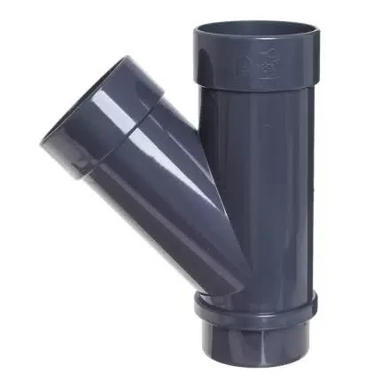 Тройник 45 водосточной трубы, Docke Lux, цвет графит(RAL 7024) - фото 1 - id-p115011773