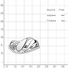 Серебряное кольцо  Фианит Aquamarine 64990А.5 серебро с родием, фото 5