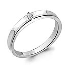Серебряное кольцо  Бриллиант Aquamarine 060127.5 покрыто  родием, фото 4