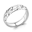 Обручальное кольцо из серебра  Aquamarine 54799.5 покрыто  родием, фото 4