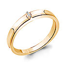 Серебряное кольцо  Бриллиант Aquamarine 060127.6 позолота, фото 4