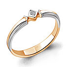 Серебряное кольцо  Бриллиант Aquamarine 060108.6 позолота, фото 4