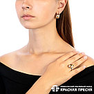 Серьги из серебра ювелирное стекло европейской огранки Красная Пресня 33612870-11, фото 5