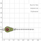 Серебряный браслет классический Эмаль Aquamarine 74637.5 вставка эмаль коллекц. Happy, фото 4