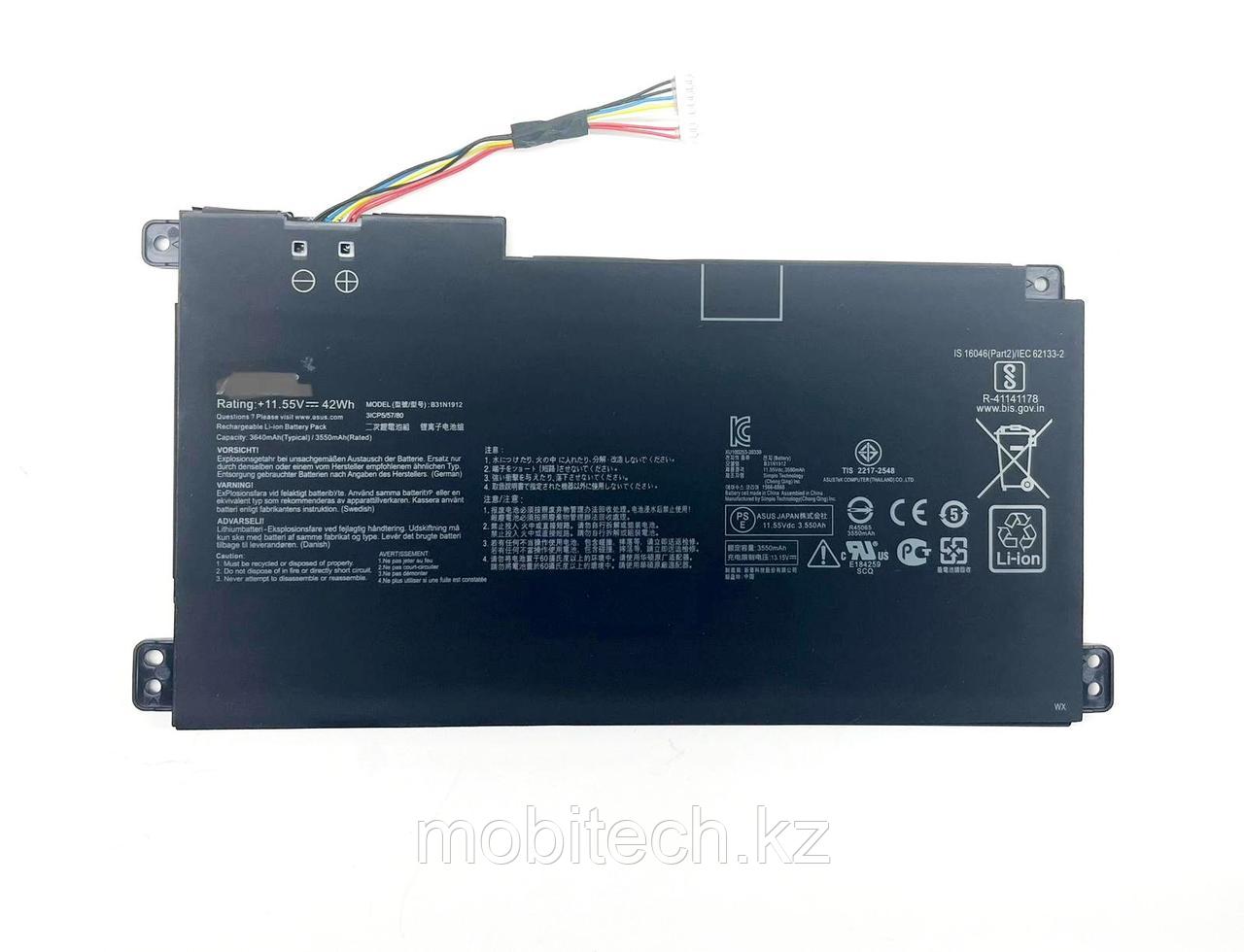 Аккумулятор E410 E510 B31N1912 C31N1912 11.55V 42Wh 3550mAh Asus VivoBook E410MA E510MA E410KA E510 батарея