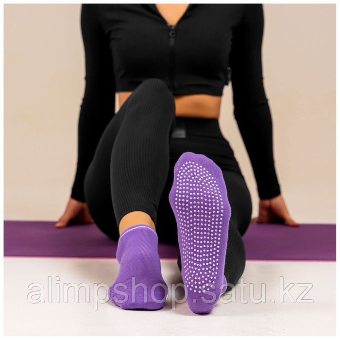Носки для йоги Sangh, р. 36-39, цвет белый 250 пара, Фиолетовый, Фиолетовый - фото 4 - id-p115013249