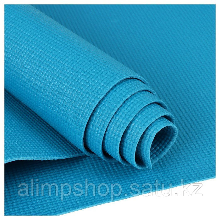 Коврик для йоги Sangh, 173х61х0,3 см, цвет серый Голубой, 3, Голубой - фото 5 - id-p115013301