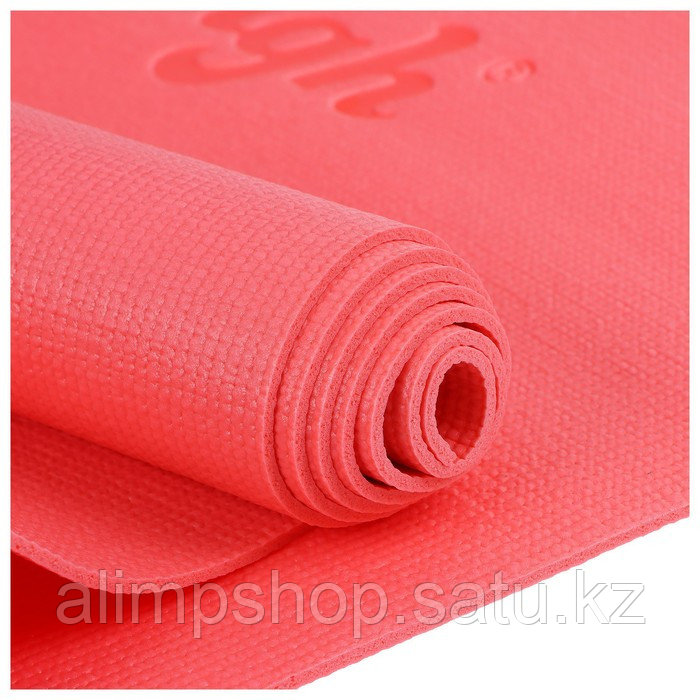 Коврик для йоги Sangh, 173х61х0,3 см, цвет серый Розовый, 3, Розовый - фото 2 - id-p115013303